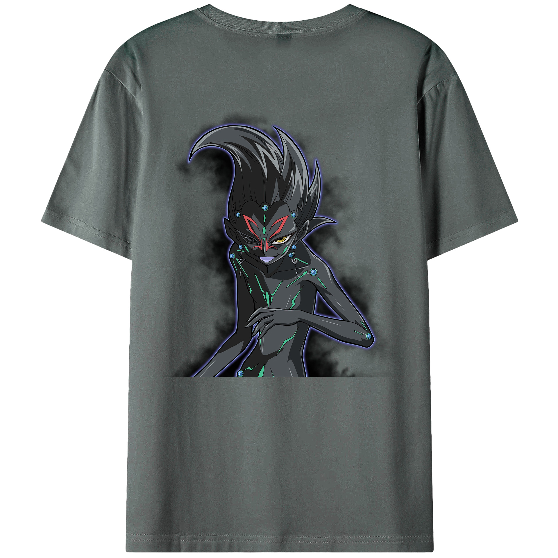 （画像用） 遊☆戯☆王 Yu-Gi-Oh! 綿100％ メンズ半袖Tシャツ（バックプリント） 通気性